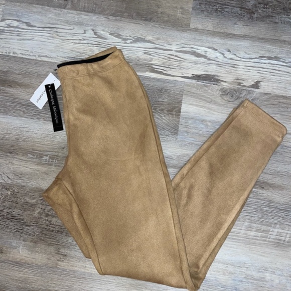 Catherine Malandrino Pants - 🍂 Faux Suede Camel Leggings